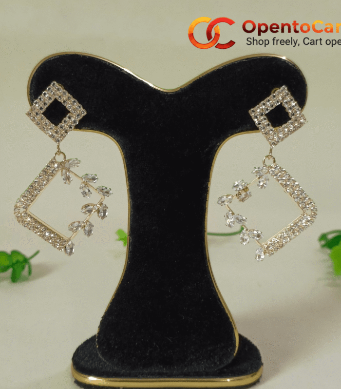 premium-diamond-cut-square-drop-earrings-for-wedding